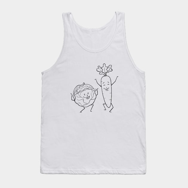 Cute Vegetables Tank Top by Berthox